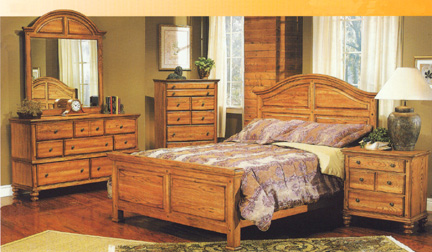 Oak Panel Bedroom Suite