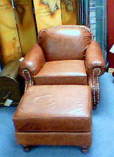 Bonanza Club Chair and Ottomon