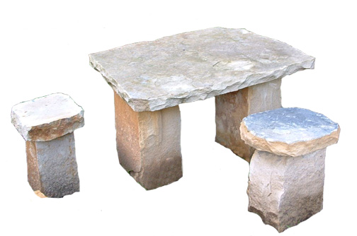 Carved Sandstone Table